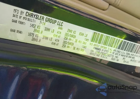 2014 Jeep Grand Cherokee Limited из США, поврежденный, VIN 1C4RJFBG8EC583778